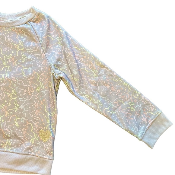 Penelope Mack Size 10-12 Girls Unicorn Pullover Crewneck Sweatshirt - Picture 2 of 6
